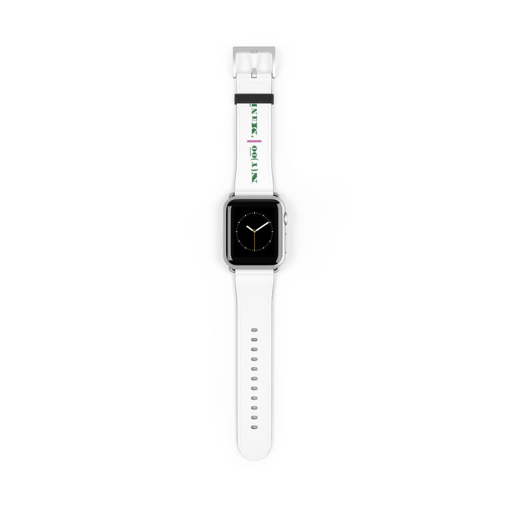 N(y)o͞o ˈMənē Watch Band - Pink Strip