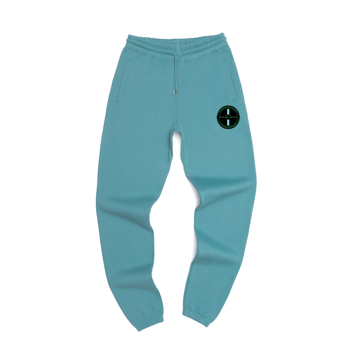 Organic Sweatpants - Blue Strip Patch