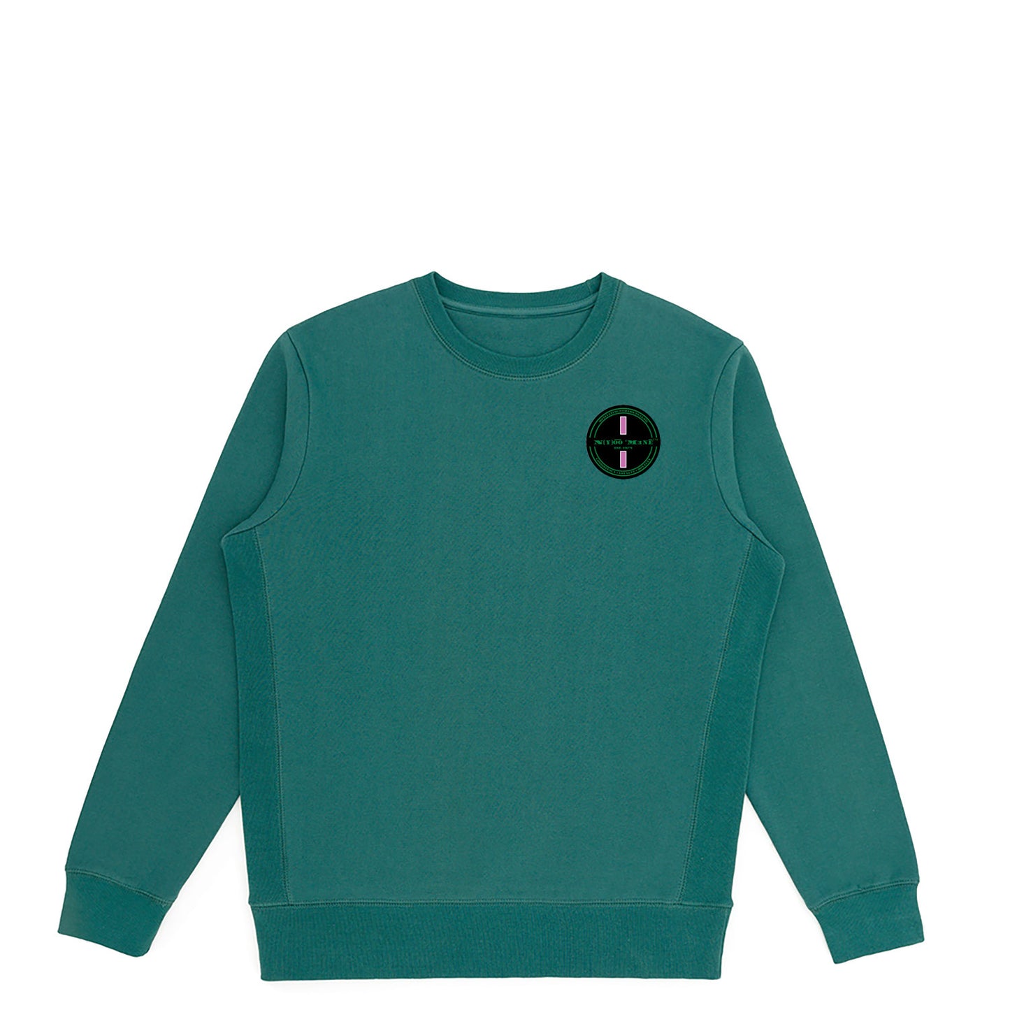 Organic Crewneck - Pink Strip Patch