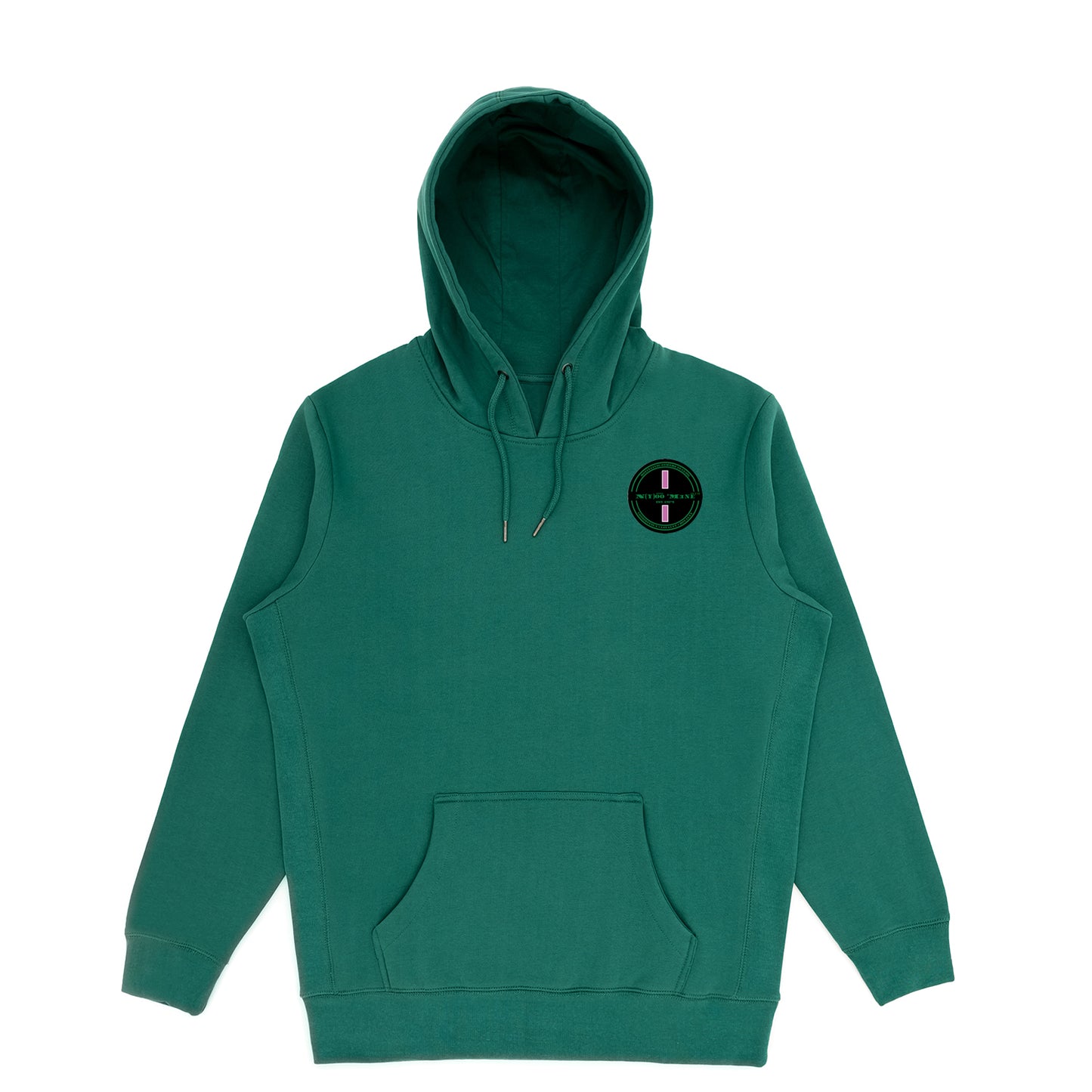 Organic Hoodi Pullover - Pink Strip Patch