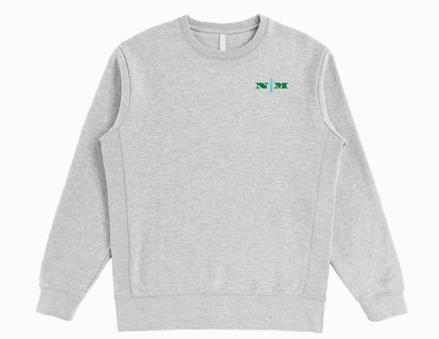 Organic Crewneck Pullover - Blue Strip