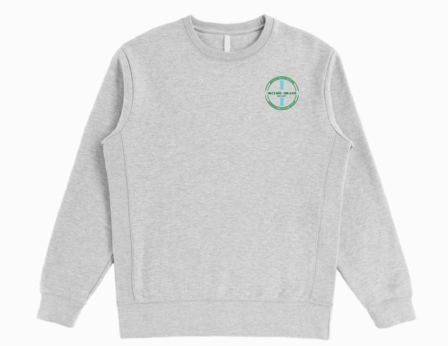 Organic Crewneck Pullover - Blue Strip