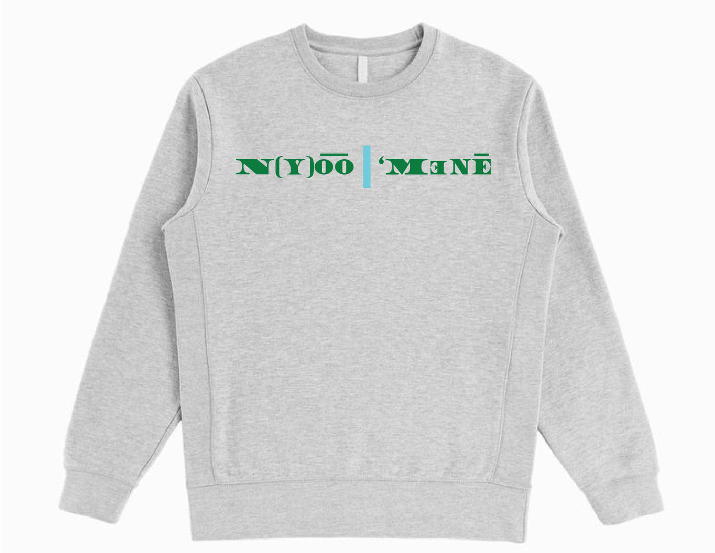 Organic Crewneck Pullover - Blue Strip