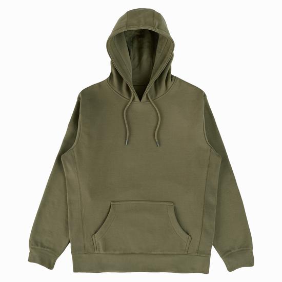 Organic Hooded Pullover - Pink Strip