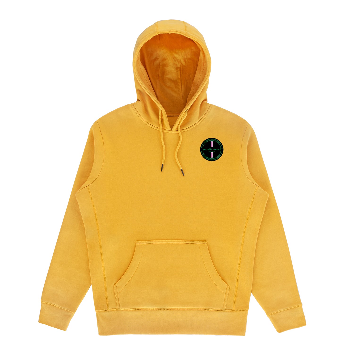 Organic Hoodi Pullover - Pink Strip Patch