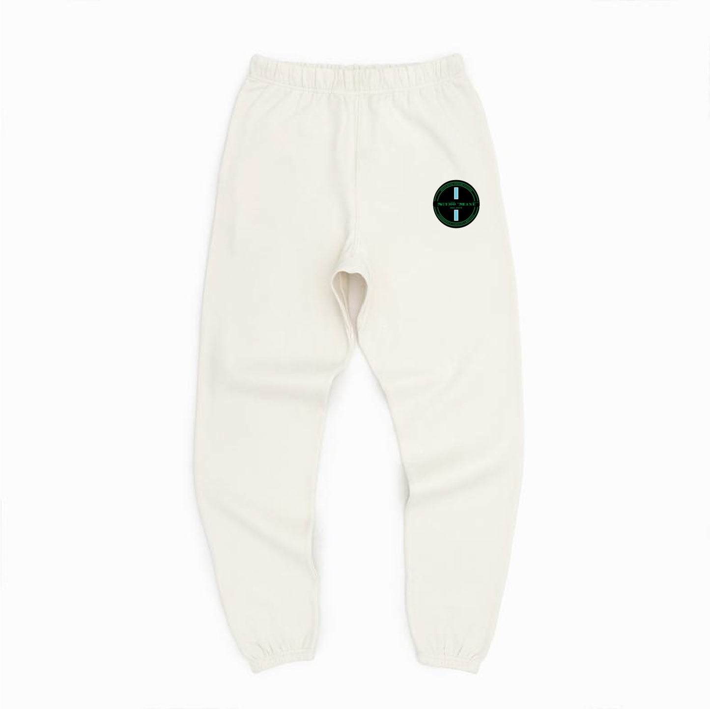 Organic Sweatpants - Blue Strip Patch