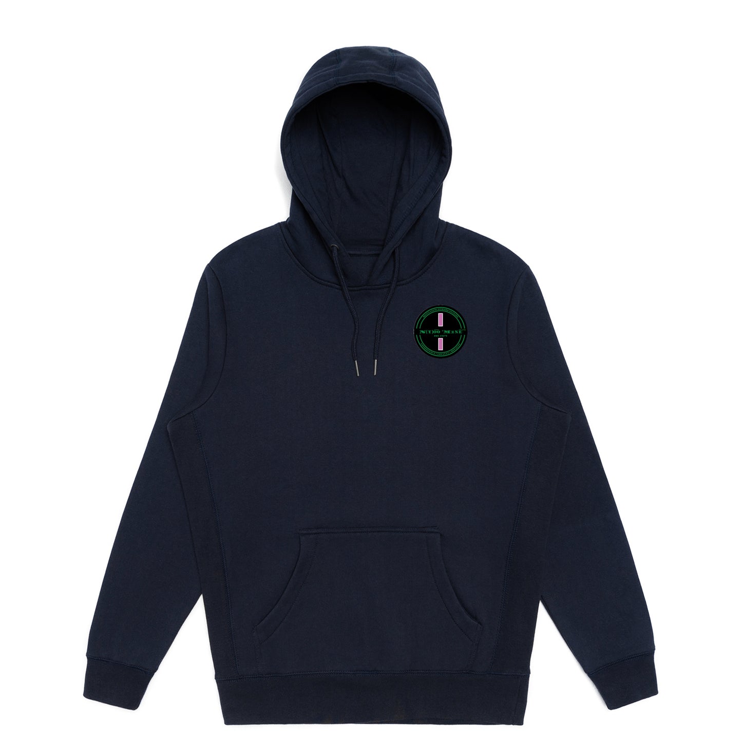 Organic Hoodi Pullover - Pink Strip Patch