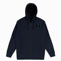 Organic Zip HoodI - Pink Strip