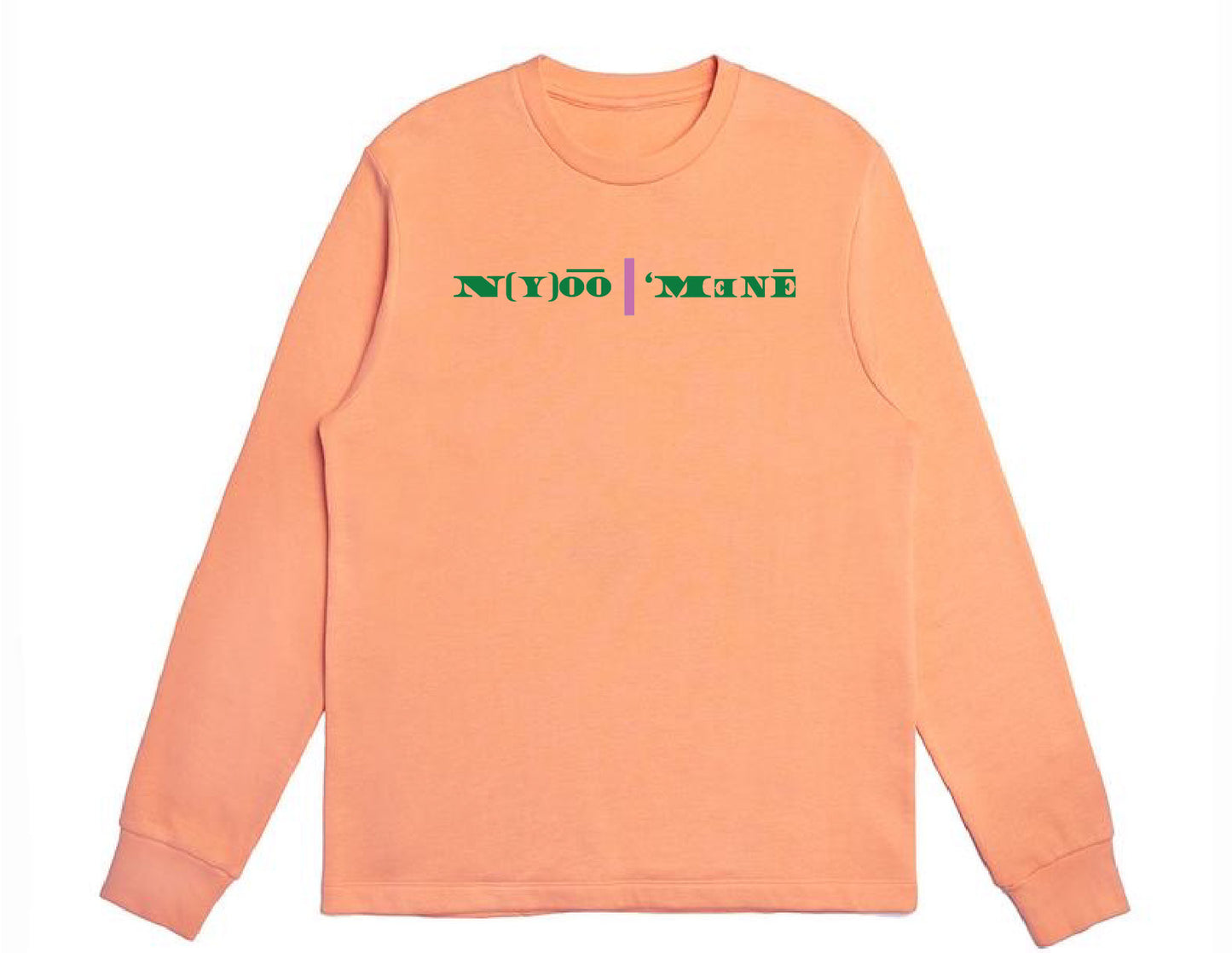 Organic Crewneck Pullover - Pink Strip
