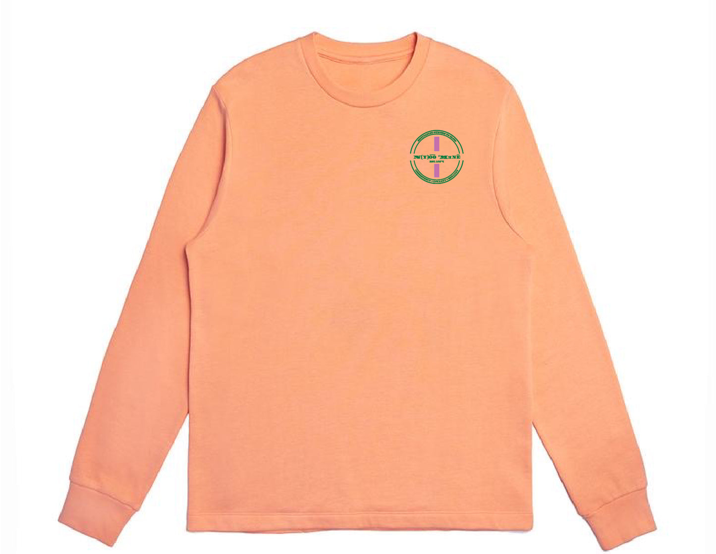 Organic Crewneck Pullover - Pink Strip