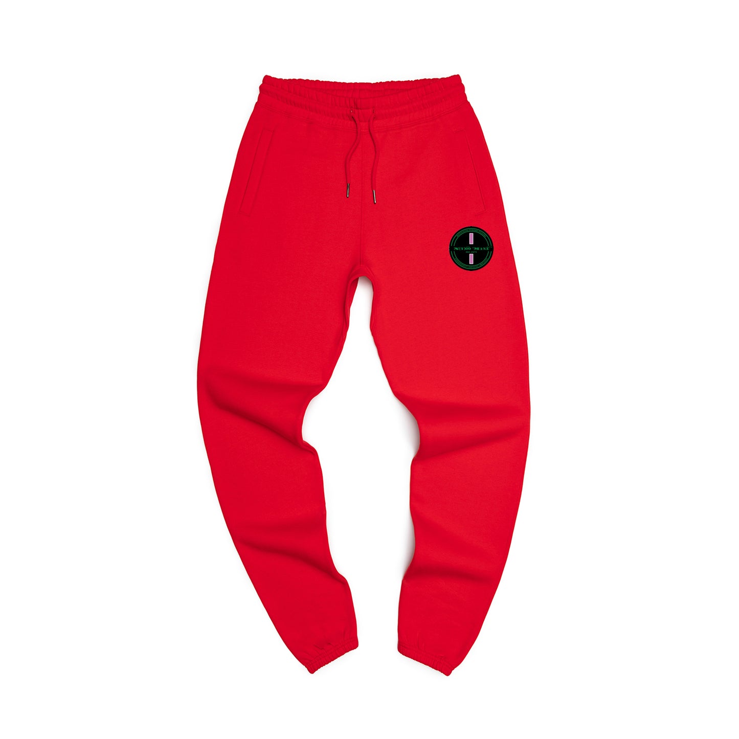 Organic Sweatpants - Pink Strip Patch