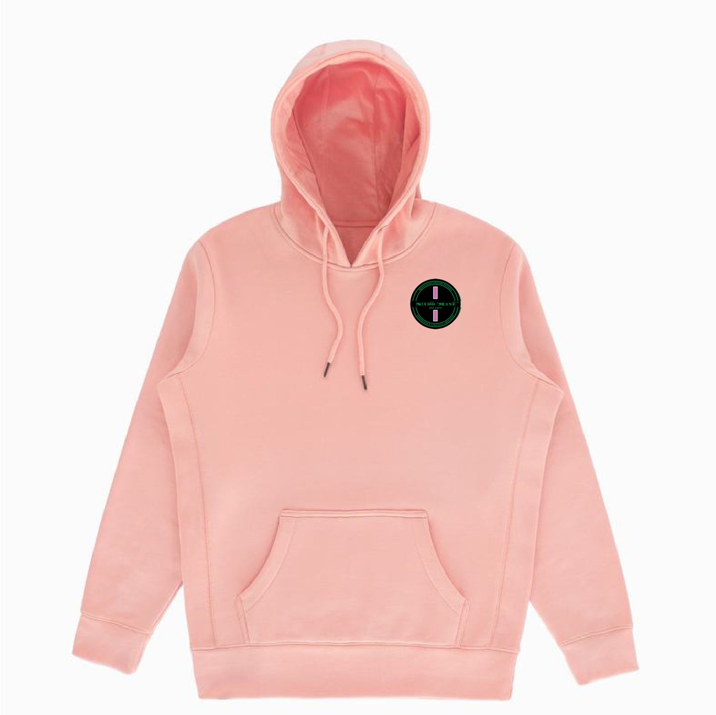 Organic Hoodi Pullover - Pink Strip Patch