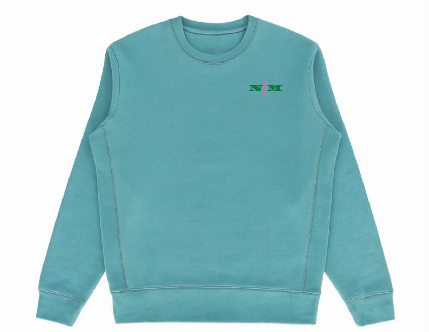 Organic Crewneck Pullover - Pink Strip