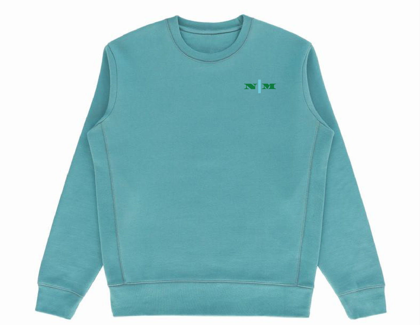 Organic Crewneck Pullover - Blue Strip