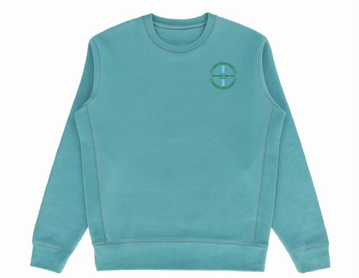 Organic Crewneck Pullover - Blue Strip