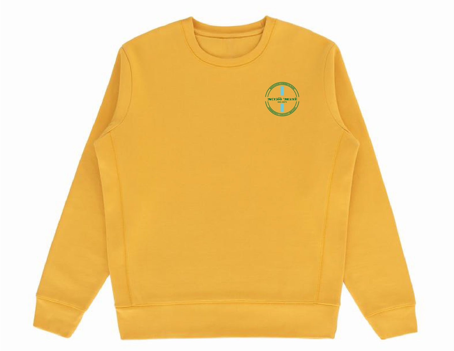 Organic Crewneck Pullover - Blue Strip