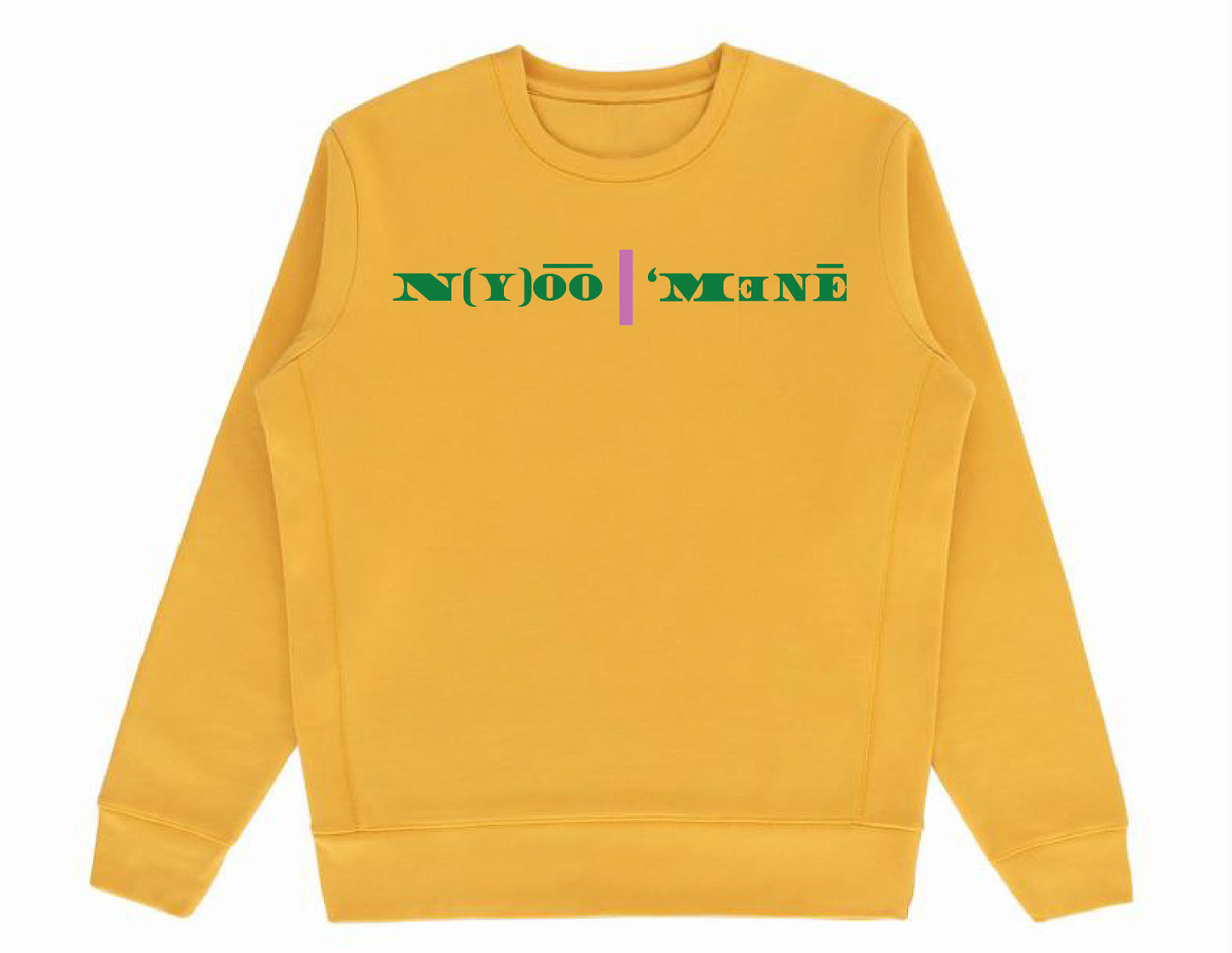 Organic Crewneck Pullover - Pink Strip