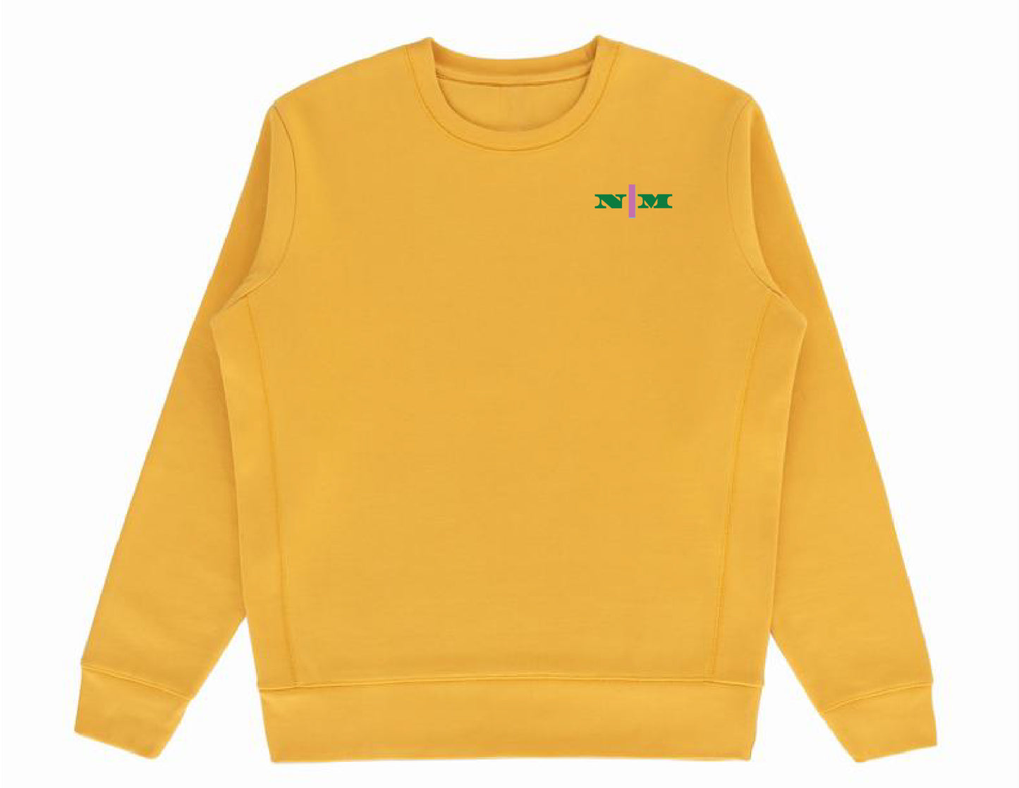 Organic Crewneck Pullover - Pink Strip