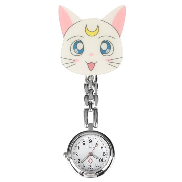 Lovely Cartoon Clip Pendant Pocket Watch for Nurse Doctor Clock Gifts Medical Clock Men Women
