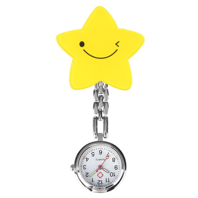 Lovely Cartoon Clip Pendant Pocket Watch for Nurse Doctor Clock Gifts Medical Clock Men Women