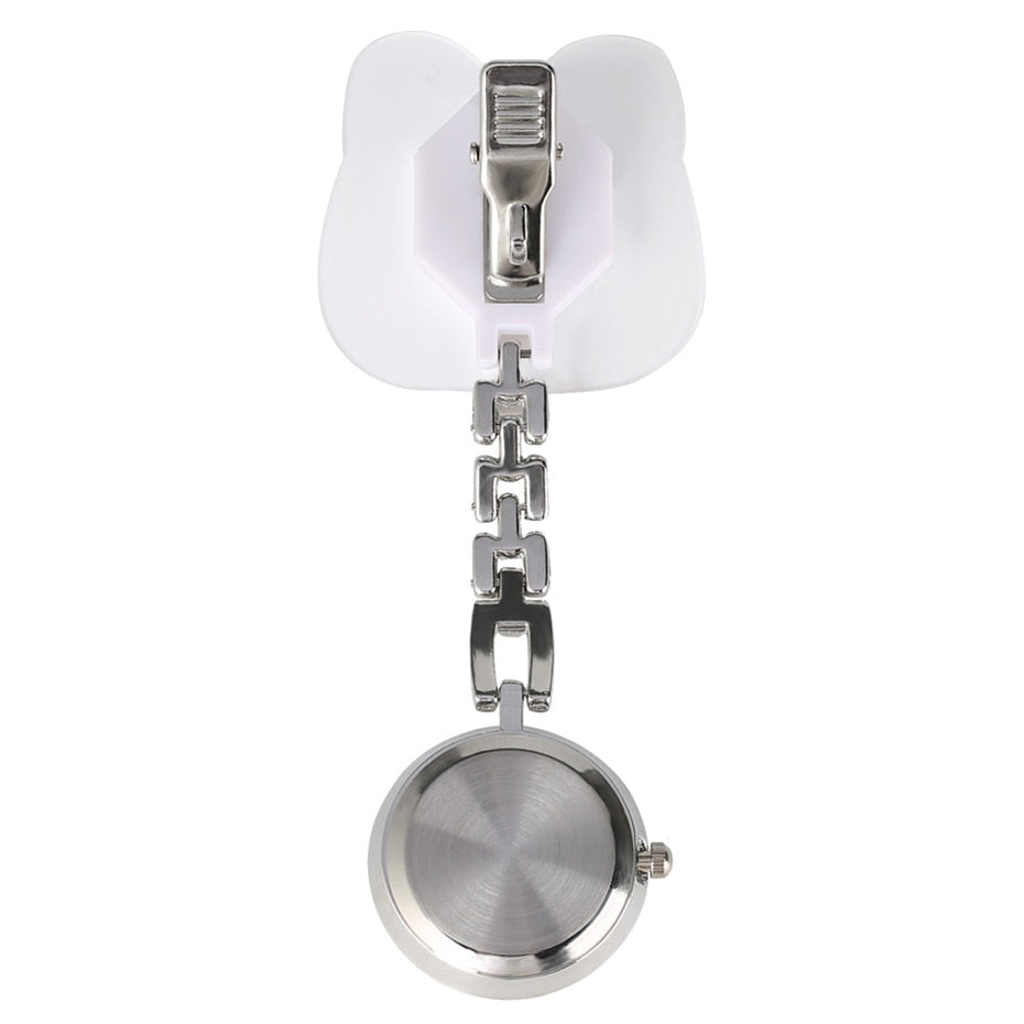 Lovely Cartoon Clip Pendant Pocket Watch for Nurse Doctor Clock Gifts Medical Clock Men Women