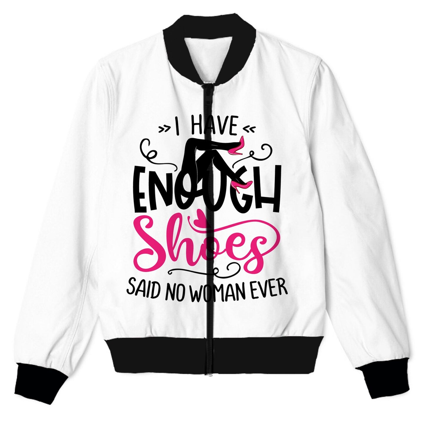 REAL American US SIZE Custom Never enough Shoes 3D Sublimation print Zipper Up Jacket plus size 4XL 5XL 6XL