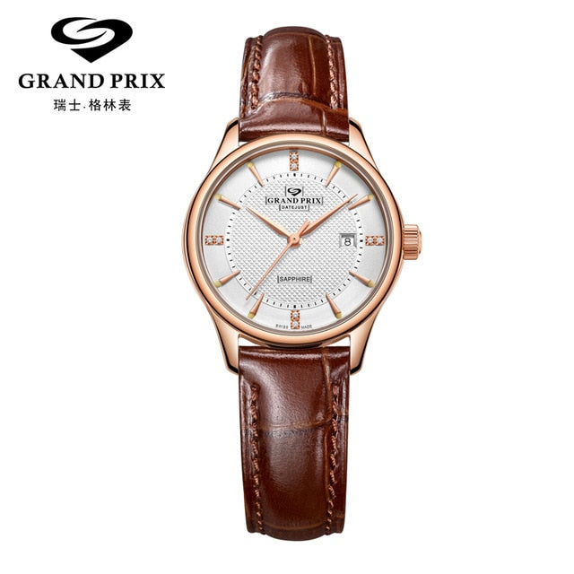 Top Brand GRAND PRIX Luxury Mechanical Wrist Watches For Women New Waterproof Date Automatic Watches For Men relogio masculino