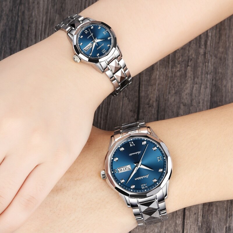 Fashion Couple watch Mechanical Brand Luxury Waterproof Wristwatch For Man & Woman Automatic Date Lover Watch Reloj Hombre Mujer