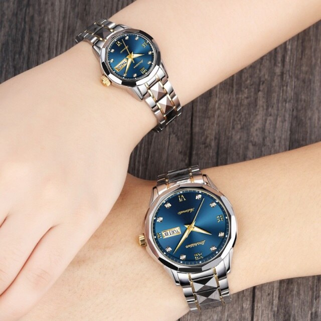 Fashion Couple watch Mechanical Brand Luxury Waterproof Wristwatch For Man & Woman Automatic Date Lover Watch Reloj Hombre Mujer