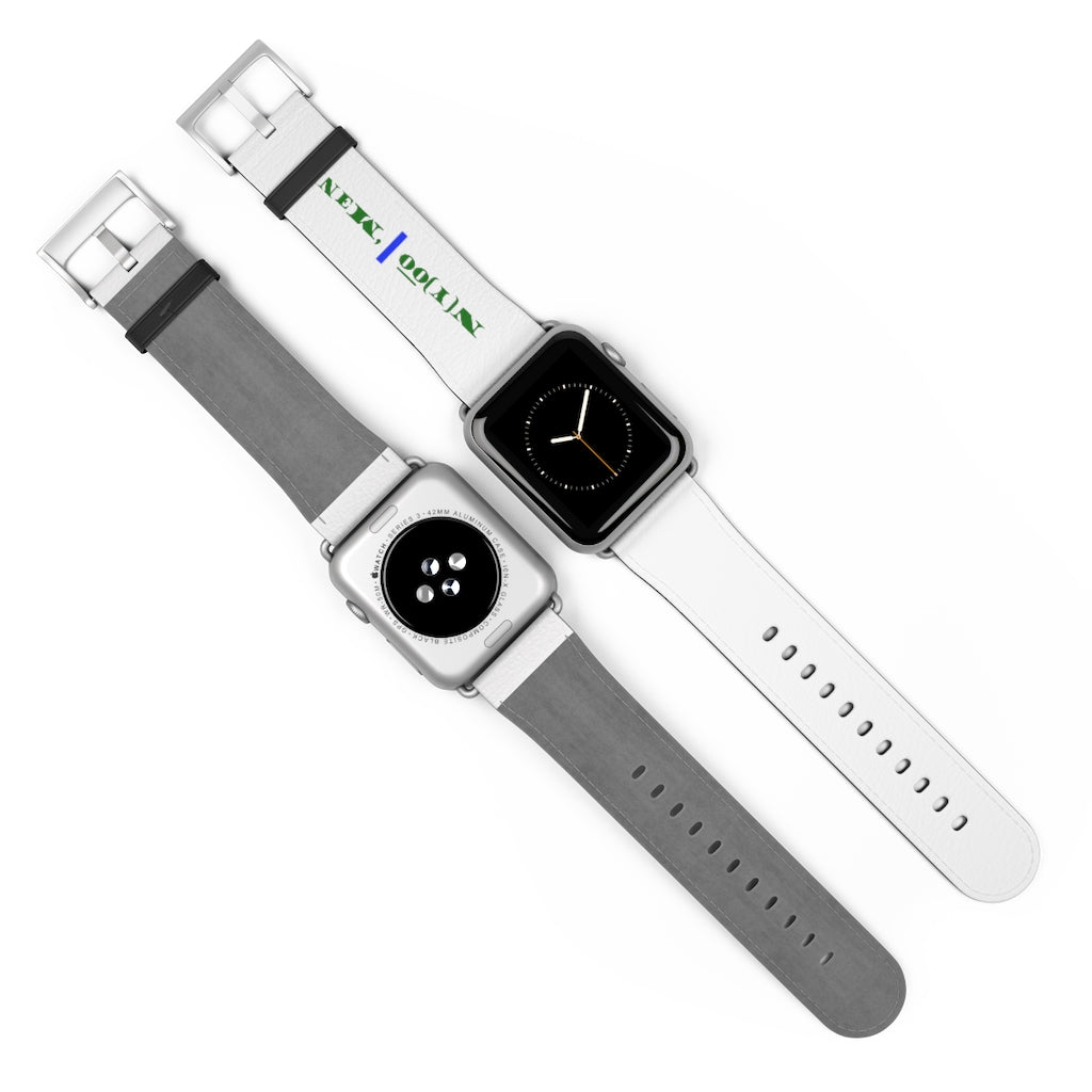 N(y)o͞o ˈMənē Watch Band - Blue Strip
