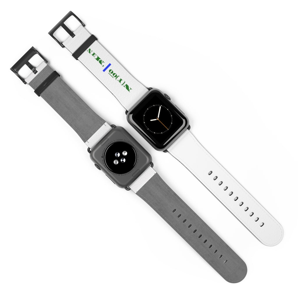 N(y)o͞o ˈMənē Watch Band - Blue Strip