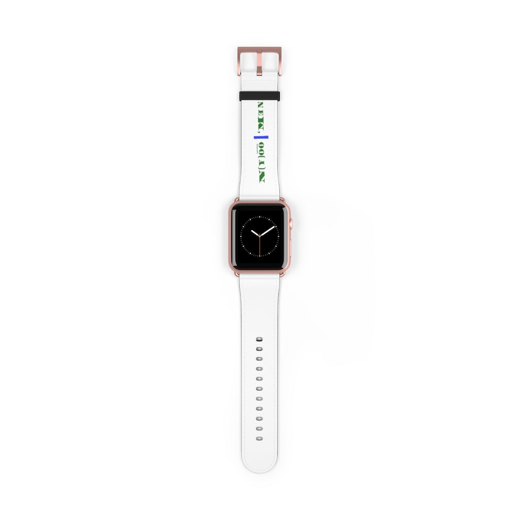 N(y)o͞o ˈMənē Watch Band - Blue Strip