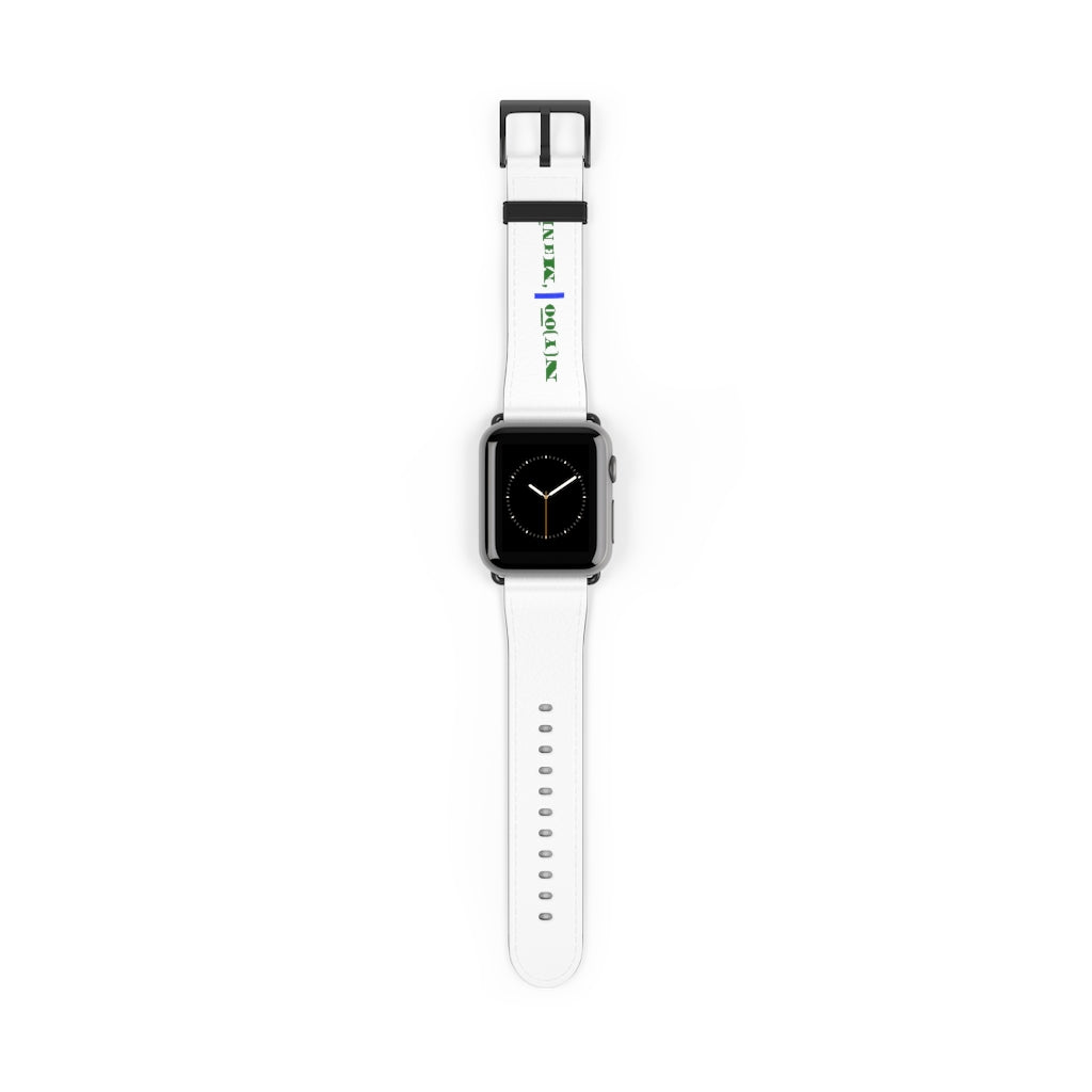 N(y)o͞o ˈMənē Watch Band - Blue Strip