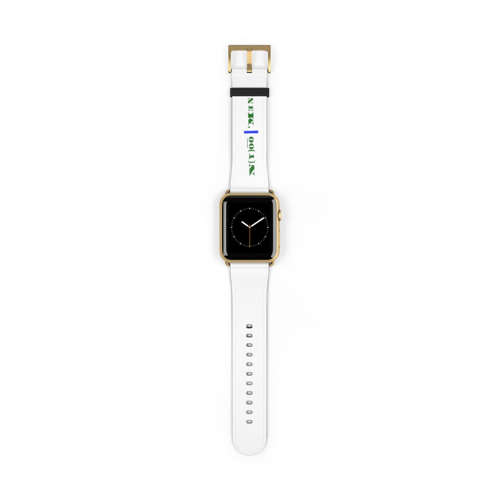 N(y)o͞o ˈMənē Watch Band - Blue Strip