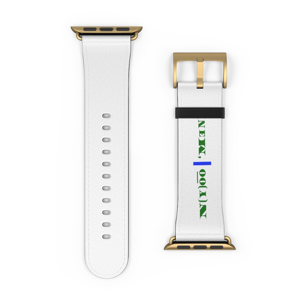 N(y)o͞o ˈMənē Watch Band - Blue Strip