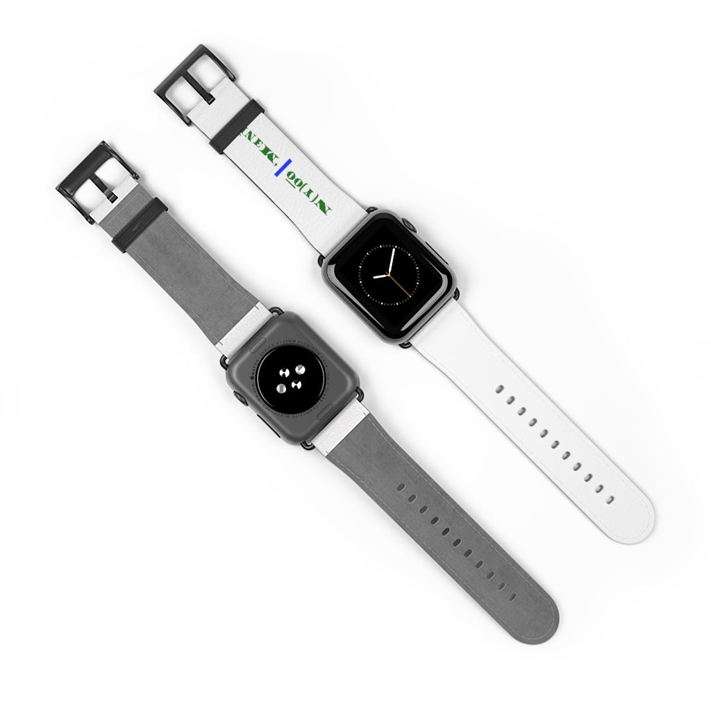 N(y)o͞o ˈMənē Watch Band - Blue Strip