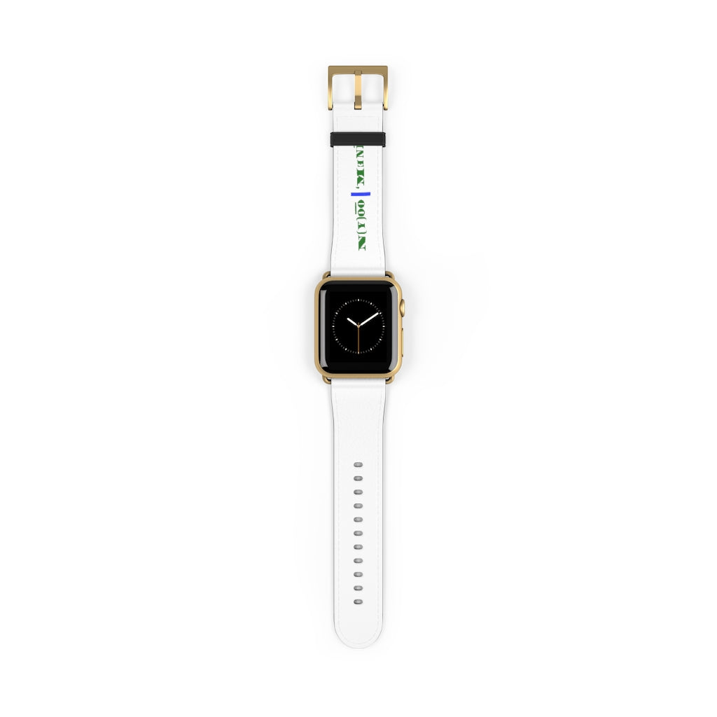 N(y)o͞o ˈMənē Watch Band - Blue Strip