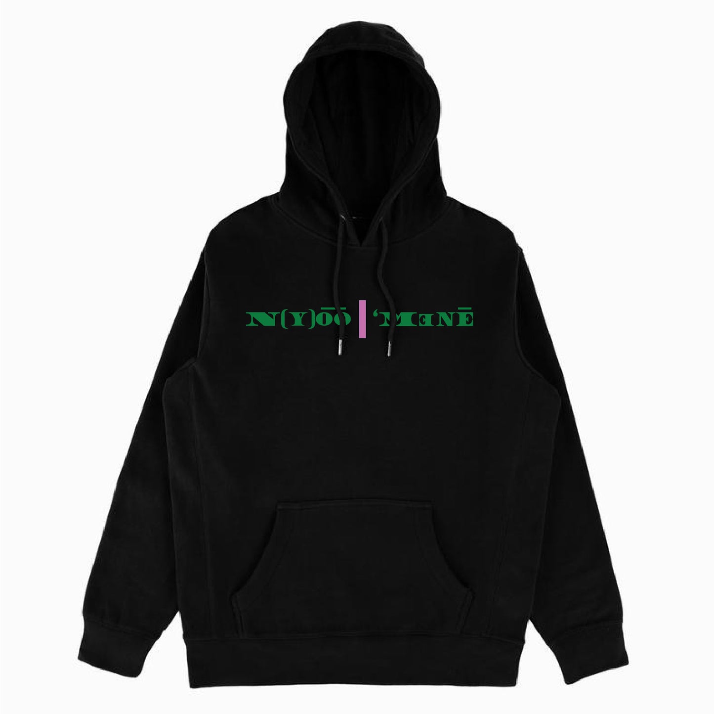 Organic Hooded Pullover - Pink Strip