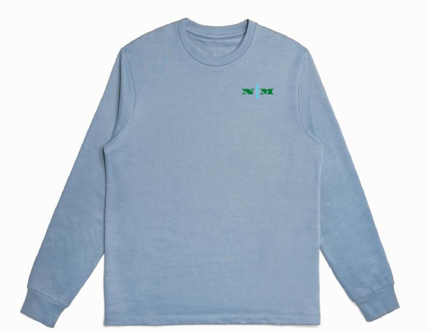 Organic Crewneck Pullover - Blue Strip