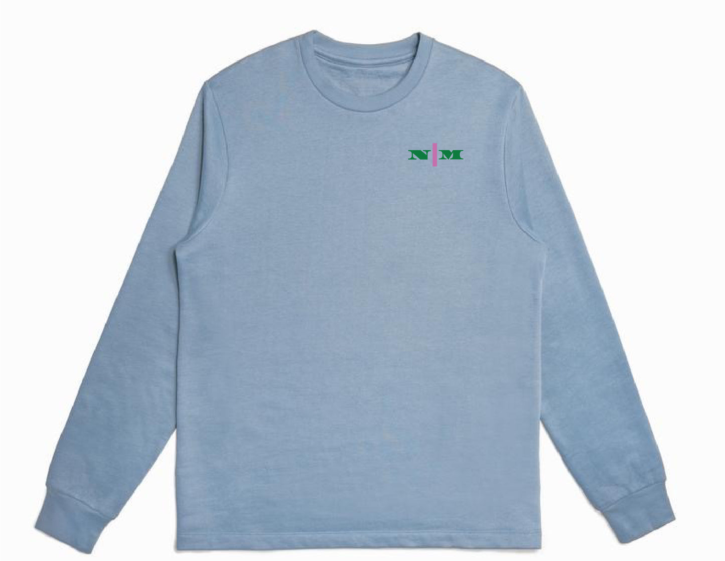 Organic Crewneck Pullover - Pink Strip