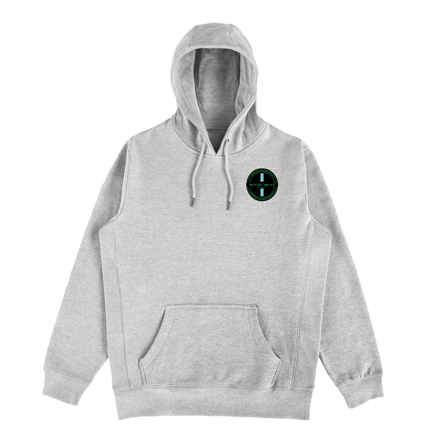 Organic Hoodi Pullover - Blue Strip Patch