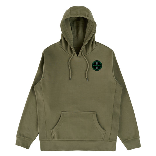 Organic Hoodi Pullover - Blue Strip Patch