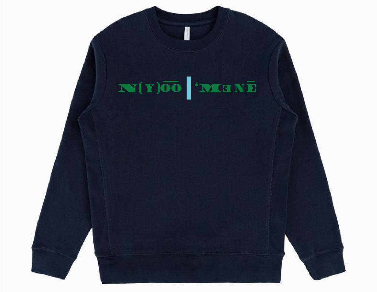 Organic Crewneck Pullover - Blue Strip