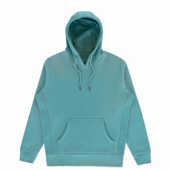 Organic Hooded Pullover - Blue Strip