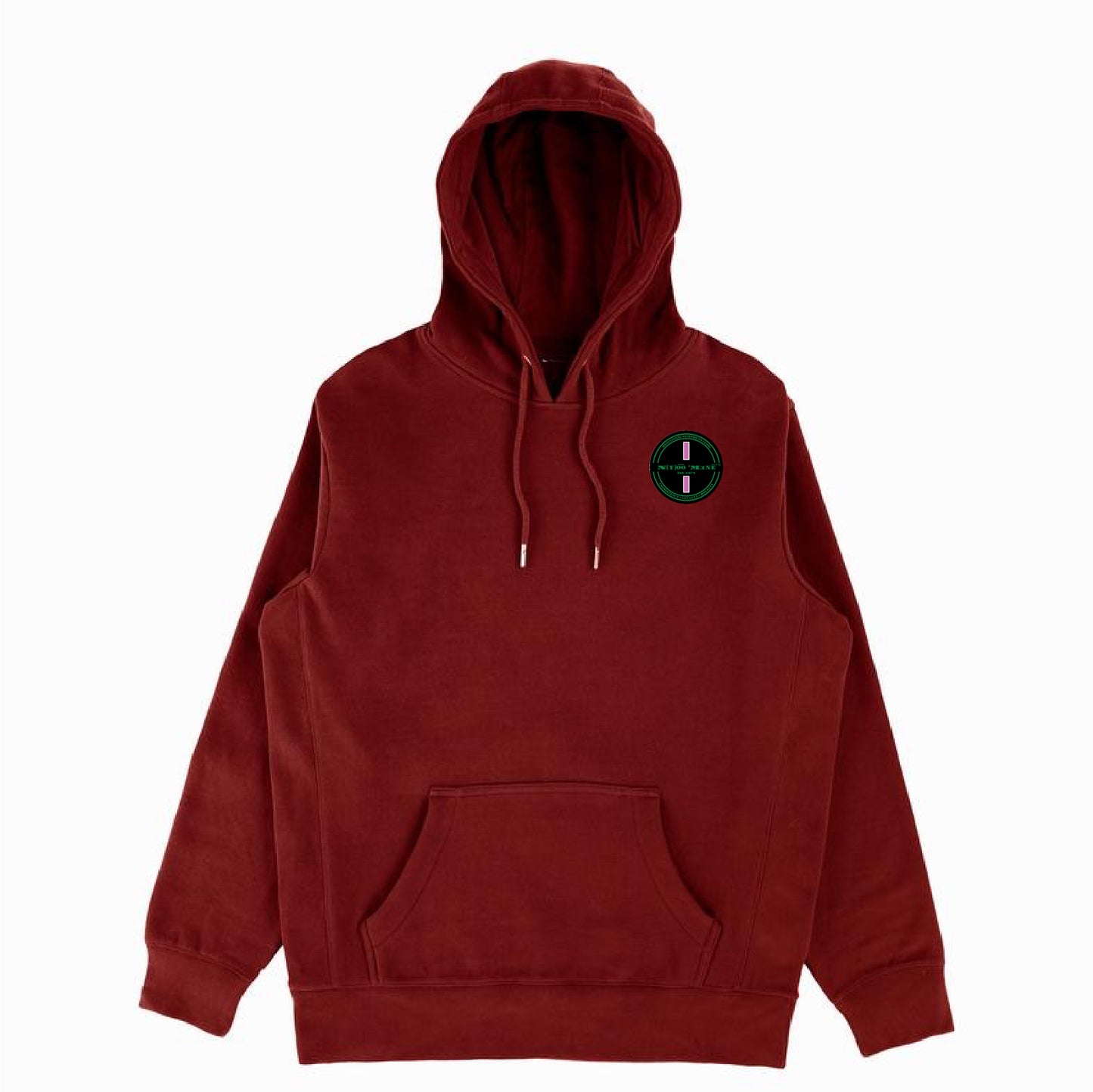 Organic Hoodi Pullover - Pink Strip Patch