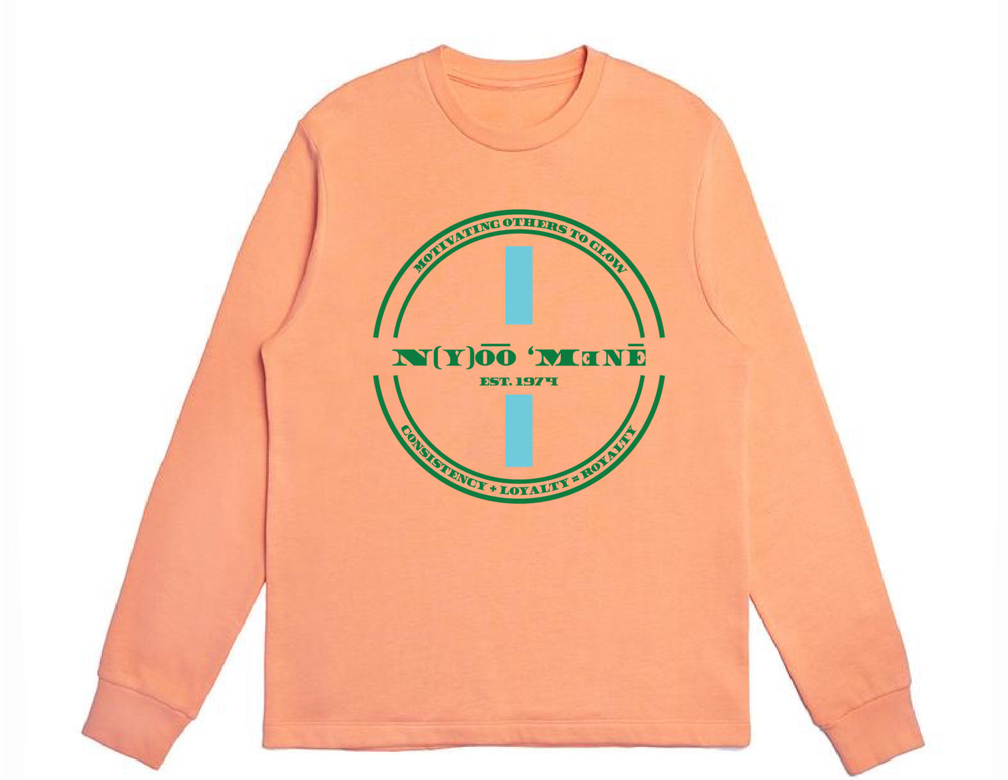 Organic Crewneck Pullover - Blue Strip