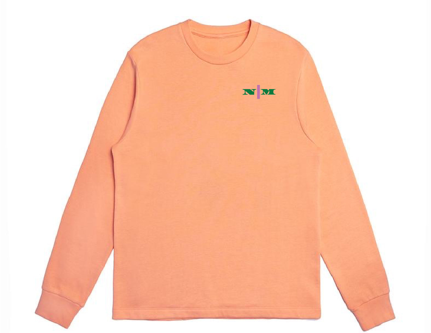 Organic Crewneck Pullover - Pink Strip