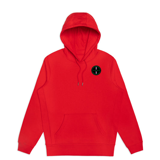 Organic Hoodi Pullover - Pink Strip Patch