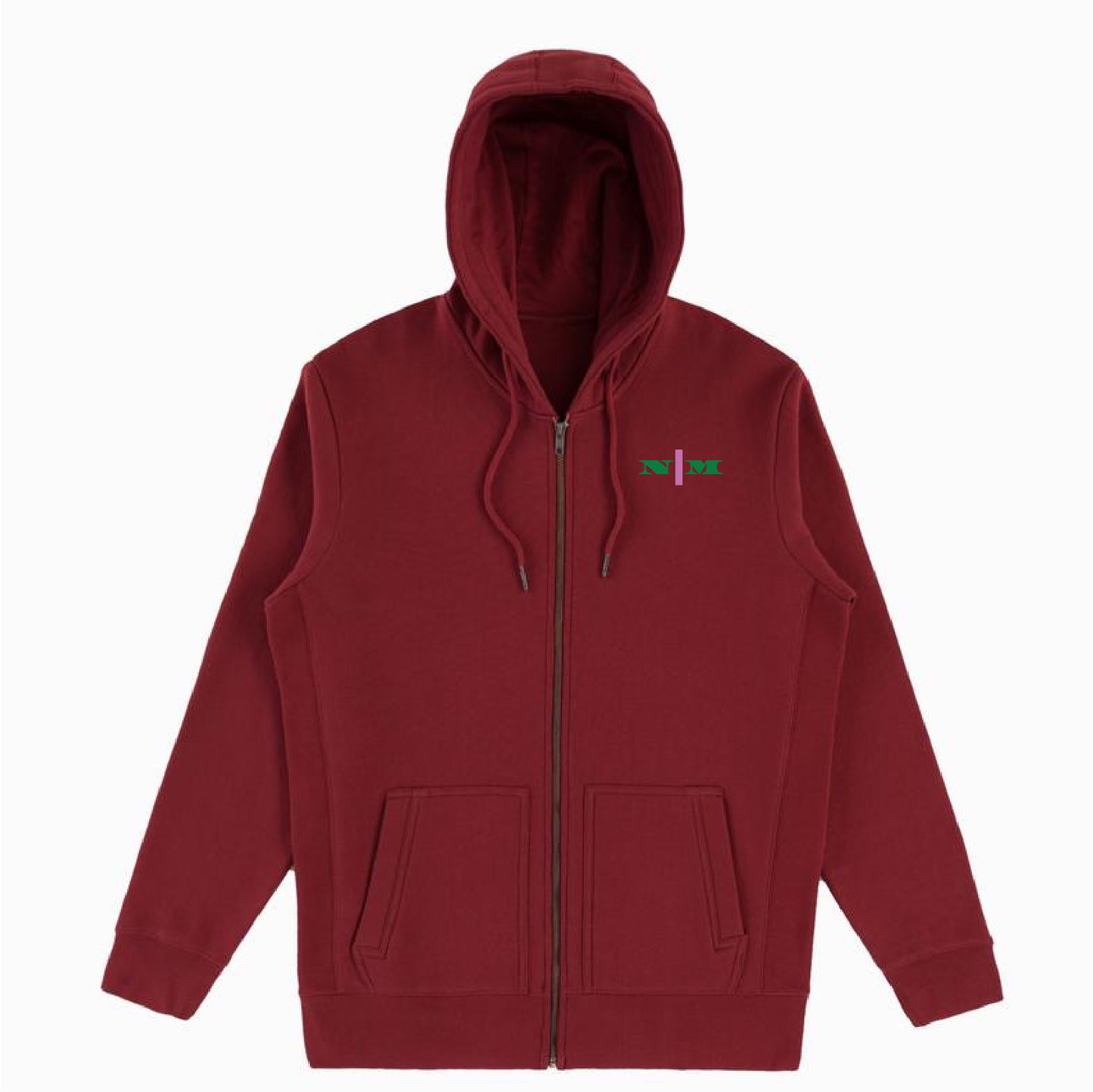 Organic Zip HoodI - Pink Strip