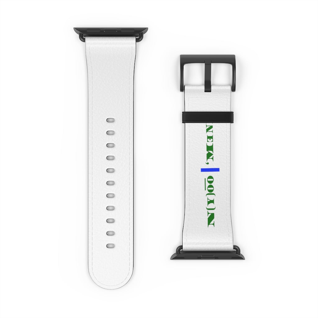 N(y)o͞o ˈMənē Watch Band - Blue Strip